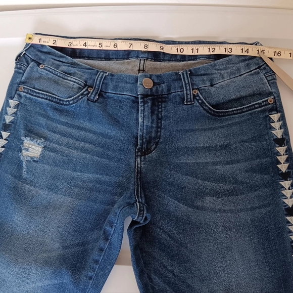 Dear John jeans Joyrich Comfort skinny Mid Rise embroidery,sz 29,stretch. - Picture 8 of 16